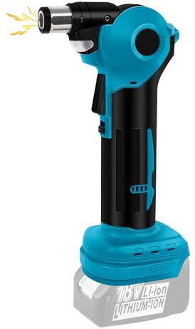 Akku Automatik Hammer kompatibel mit Makita 18V Akku, Elektro Nagel Hammer mit verstellbarem 3-Positionen-Kopf und magnetischer Spannzange (ohne Akku)