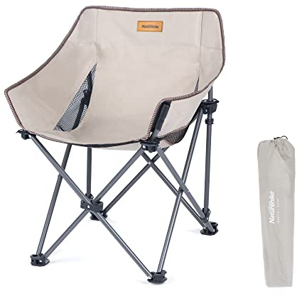 Naturehike Xing Ding Sedia da Campeggio Leggera e Pieghevole Sedia da Pesca Ultraleggera con Borsa di Trasporto per Outdoor Campeggio Escursioni e Incontri all'aperto Khaki