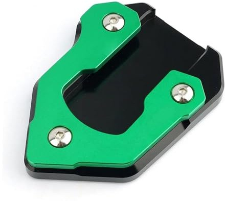 Motorrad-Seitenständerfuß-Verlängerungspolster Für Kawasaki Für Vulcan S 650 VN650 2015-2022 Verlängerte Fußpolster Motorradständer Platte Verbreiterung(Grün)