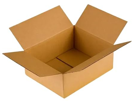 Faltkarton 300x200x80 mm | 1-wellig B-Welle Versandkarton Klein für DHL Päckchen S | DPD S | GLS S | Hermes S Paket | Verpackungskarton Kartons E-Commerce, small business Paket Karton (40 Stück)