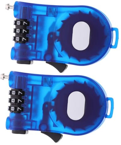 BESPORTBLE 2pcs Portable Combination Cable Lock for Suitcase Travel Luggage Theft Prevention Retractable Wire Lock Secure Luggage for Travel and Outdoor Use