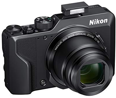 Nikon Coolpix A1000 Compact Digital Camera, 16 Megapixels, 35X Zoom, 4K, Built-in Electronic Viewfinder, RAW (NRW), Bluetooth, Wi-Fi, Black (Renewed)