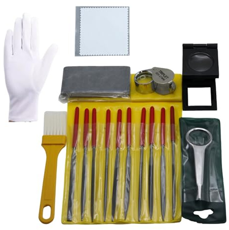 Gold and Silver Testing Parts Kit,Suitable for Collectors to Invest in Precious Metals and Jewelers to Train Employees