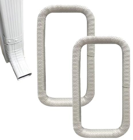 Protezione Pluviale Grondaia Antifoglie - 2 Pezzi Protezione Foglie Per Grondaie | Di Drenaggio Pioggia Con Tubo Protettivo In Gomma Antintasante Per Giardino Cortile Patio