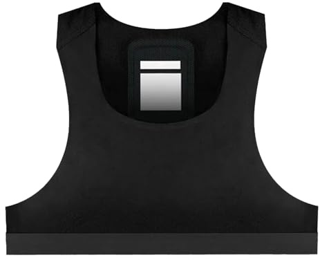 Soccer Training Vest - Breathable Fitness Tank Top, Sports Vest Soccer GPS Tracker Vests, Lightweight, Quick-Dry Fabric, ForSoccer, Football, Rugbys, Hockey, and Lacrosses, No Tracker Black