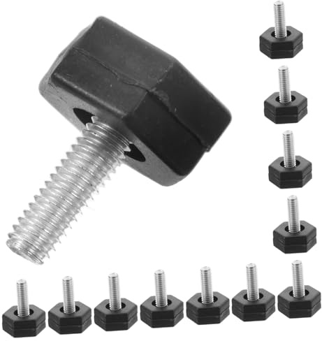 Toddmomy 12PCS Heavy Duty Adjustable Furniture Feet Levelers with Design Nonslip Anti-skid Floor Protectors Height Adjustable Table and Chair Leg Supports for Uneven Surfaces