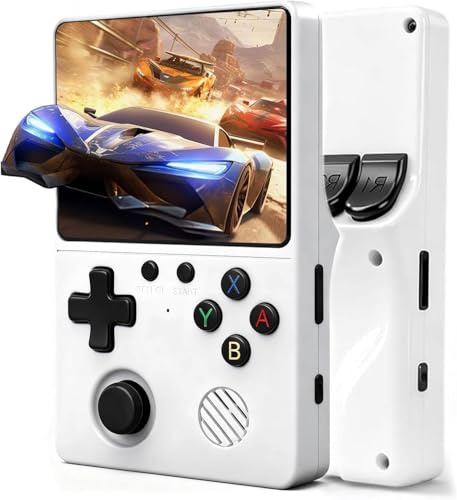 Retro Konsole Handheld mit über 20.000 Spielen – Tragbare 3,5 Zoll IPS Gaming Konsole, Linux System, Portable Spielkonsole für nostalgische Gamer, Familie & Freunde (G75)