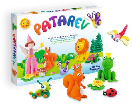 Sentosphère – Patarev - Coffret de 6 pots - Pâte à modeler - Loisir Créatif et épanouissement Artistique - Multicouleur - Pour des moments créations - Pour enfants dès 6 ans - Assemblé en France - 850