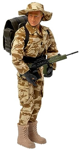 Peterkin World Peacekeeper 30,5 cm große S.A.S. Actionfigur und Zubehör | Maßstab 1:6 | Actionfiguren und Zubehör | ab 3 Jahren | Tarnfarben