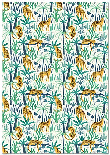Panorama Carta da Parati Autoadesiva per Mobili Tigri Giungla 66x100 cm - Stampato su Vinile Tessile - Installazione facile, lavabile e resistente