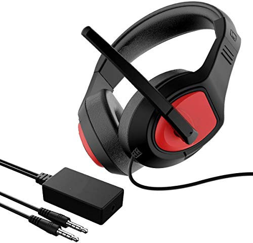 QBG 7.1 surround sound Gaming Headset 3.5mm jack, Stereo Gaming Headset for PS4 PC Xbox One S X Nintendo Switch PC Laptop Mac, Noise Cancelling Over Ear Headphones with Mic