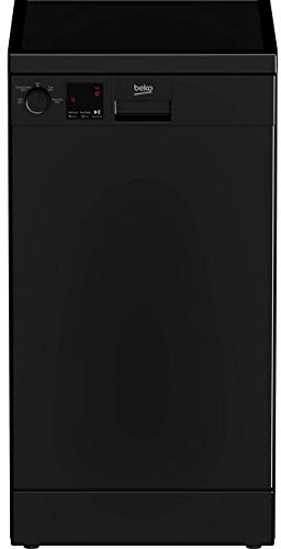 Beko DVS04020B Slimline Dishwasher - Black - E Rated