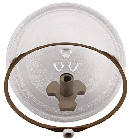 WORDFUN Drehteller Für Mikrowelle, 25.5cm 27cm Mikrowelle Glasplatte Ersatzteller, Rund Mikrowelle Drehteller Ersatz Teller, 5mm Dicke, Hitzebeständig, Gleichmäßige Erwärmung, Leicht Zu Verlegen