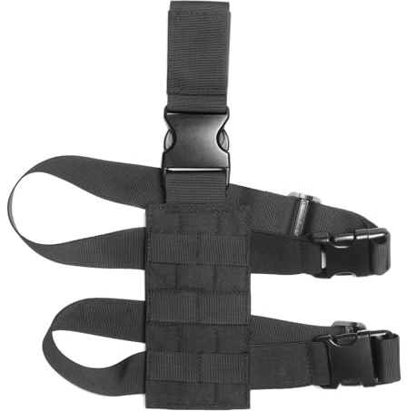 TRIWONDER Taktische Beinholster, Einstellbare Pistolenholster, Molle Oberschenkelholster Halfter für Jagdschießen Training CS Camping Outdoor