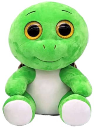 TY Turbo Schildkröte Beanie Boos Large, Beanie Baby Weichplüsch Spielzeug, Sammlerstück Kuscheliger Plüschteddy