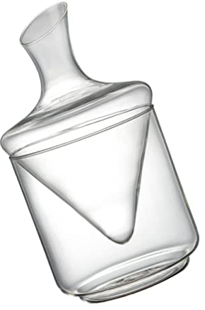 ZAANU 1pc Carafe Verre Distributeur conteneurs for réfrigérateur Verres à l'ancienne Clair Vase à vin pichet à vin Rouge vin conteneur Bar vin Carafe Oblique décanteur Verre Boissons boîte-cadeau/899