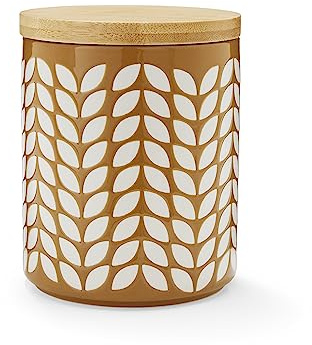 Cooksmart Bauhaus Geo Ceramic Airtight Storage Jars for Pasta and Rice | British Designed, Airtight Seal, Food Storage, Kitchen Organisation, Durable Ceramic, Easy Clean, Pantry Storage