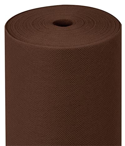 GreenFyA Rollo de Mantel TNT de 1,20x50m con Precorte a 40cm - Impermeable, Desechable Ideal para Hostelería, Restaurantes y Eventos. (Marron)