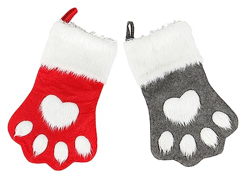 JOINPAYA 2St Hund Weihnachtsstrumpfhalter strümpfe Socken Geschenke Kamin