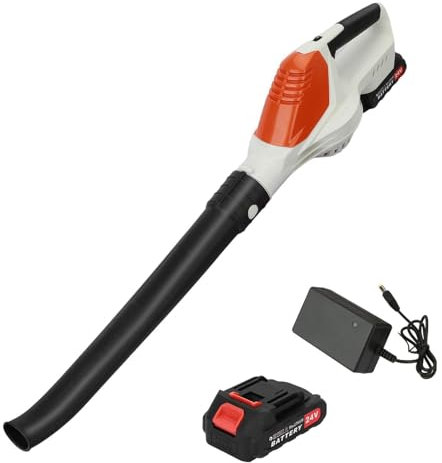 Akku-Laubbläser, elektrischer Laubbläser für Makita 18v Batterie, 5 Drehzahlregelung, Bürstenloser Hochgeschwindigkeitsmotor, Softgrip, Akku Gebläse zum Laubblasen, Saugen (Akku*1)