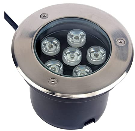 MIKOTR Faretti Incasso LED A Pavimento Faretto Albero Giardino AC85-265V IP67 Impermeabile Faretti Incasso Esterni Faretto da Pavimento for Esterni(Bianco Caldo 3000K,15W)
