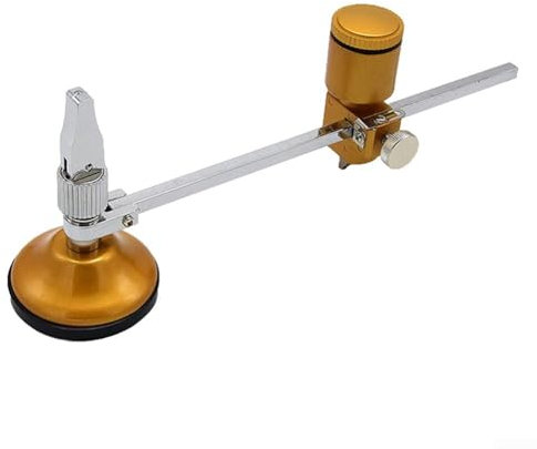 1 cortador de vidrio, cortador circular de vidrio con mango redondo, herramienta de ventosa para tapper de vidrio, ventilador de cocina, aire acondicionado (200 mm)
