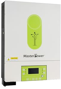 Master Power UM-V5 Hybrid-Wechselrichter, 4000 W, 24 V, MPPT 120 A, bis zu 5.000 W, mit Doppelausgang für intelligentes Lademanagement + WLAN