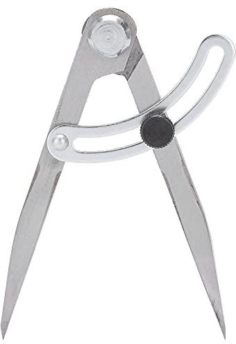 NDNCZDHC Stainless Steel Divider Caliper Pencil Marking Wing Compass Circle Maker 125mm Adjustable Cone Gauge Scriber Tool for Leather Woodworking
