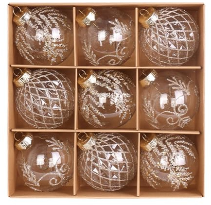 Christbaumkugeln – bruchsicherer Weihnachtsschmuck, Christbaumkugeln | Rote, bruchsichere, große Weihnachtsbaumkugeln, Glas-Vintage-Weihnachtskugel-Ornamente für Hochzeit, Urlaub,