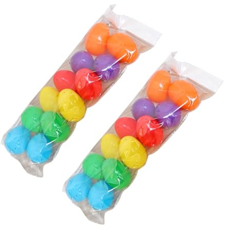 Toyvian 24pcs Colorful Easter Eggs Crafts and Spring Celebrations for Boys and Girls Activities and Party Favors