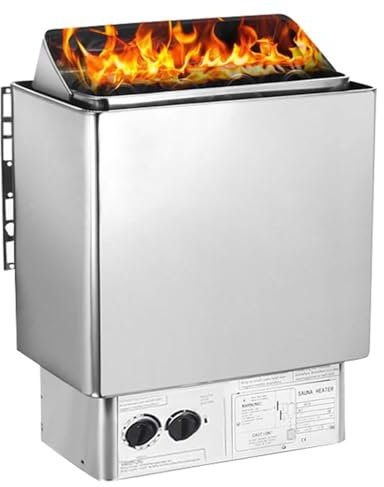 KJZHFOZ Electric Sauna Stove Oven Dry Steam Sauna, with Integrated Internal Control, Personal Commercial for Home Hotel Spa Shower Steam Room (9KW)