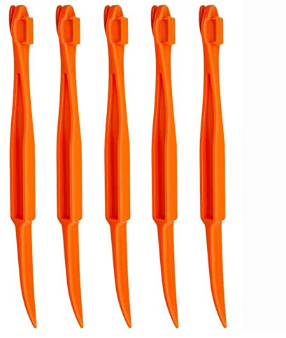 FackLOxc 5 in Plastica Rimozione del Pelaper Arancione in Plastica Multifunzionale Open Fast Peeling Coltello Citrus Frumer Apri Apri Strumenti