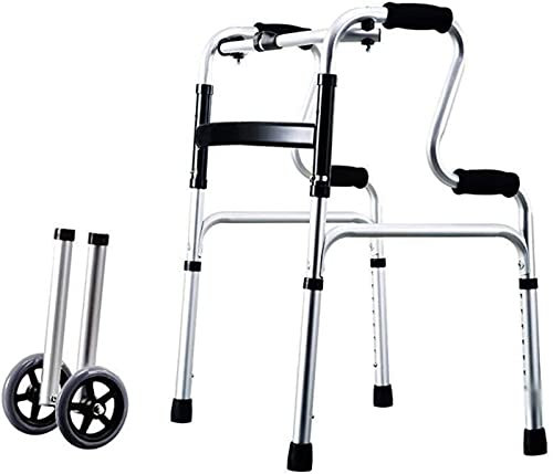 OLSKFUH Rollator Gehgestell Standard-Gehhilfe Rollator Gehhilfe Für Senioren - Gehhilfe Für Treppen Hoch Und Runter Leichtgewicht Aluminium Einstellbare Gehfähigkeit Teilen