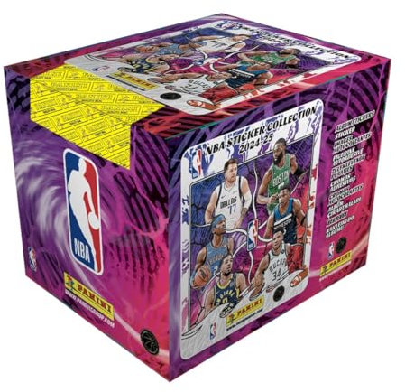 Panini 2024-25 NBA Sticker & Card Collection (Box mit 36 Tüten)