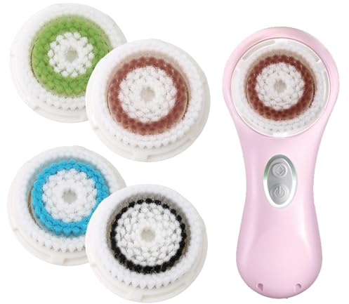 Huybaa Ersatzbürstenköpfe, kompatibel mit Clariso-nic MIA & MIA 2 PRO PLUS Gesichtsmassagegerät, Gesichtsreiniger, Bürstenkopf, Porenpflege, 4 Stück