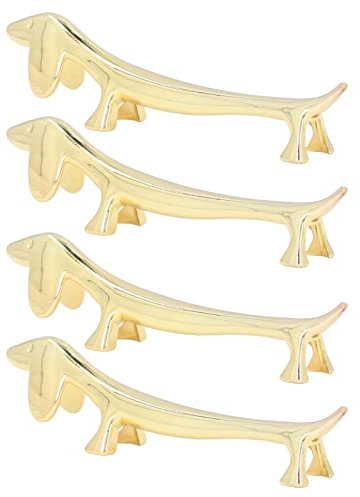 Hagstifthalter, Chadstäbchenhalter 4PCS Wiederverwendbar mit Niedlichen Tierdesign für Home Restaurant Party (Hund)