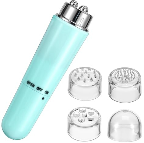 HAMPPLIES Massaggiatore e Collo Elettrico Placcato Verde Dispositivo Multifunzionale per Modellamento e Pulizia Profonda della Strumento Portatile per Effetto Spa Casa
