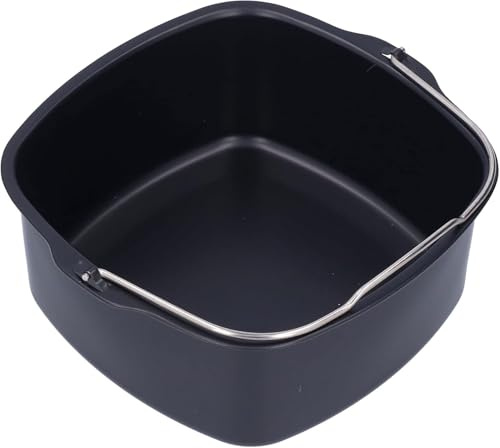 Gachiwar Moule À Gâteau Air Fryer 18 cm – Moule Pâtisserie Antiadhésif Pour Friteuse À Air Chaud, Baril Carré En Fer Compatible HD9925/HD9860/HD9905 – Accessoire Air Fryer Pour Cuisson Maison