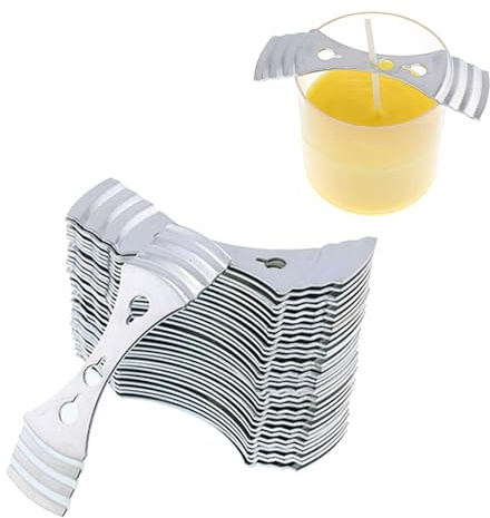 20 Stück Dochthalter Für Kerzen,3-Löcher Kerzendocht Halter Aus Edelstahl,Docht Zentriervorrichtung,Kerzenkern-Zentriervorrichtung,Metall Kerzendocht Kerzenkernhalter,Für DIY Kerzenherstellun (Silber) | Docht Zentriervorrichtung,Kerzenkern-Zentriervorrichtung,Metall Kerzendocht Kerzenkernhalter,Für DIY Kerzenherstellun(Silber)