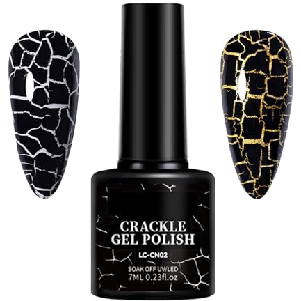 Crackle nagellack, cool nagellack,UV Crackle Gel Polish - 7 ml flickor manikyrförsörjning, nageldekorationer för, semester, prom, dating