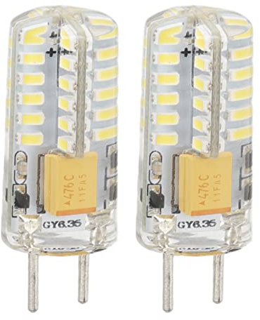 Smandy Ampoule 48 LED GY6.35 3 W 12 V 6000 K Blanc Froid Non Variable équivalent 100 W Halogène avec Dissipation Thermique à 360 Degrés pour Lustres, Plafonniers, Lampes de Table