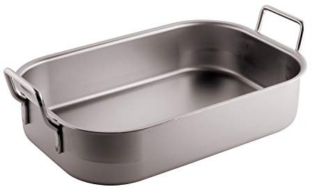 Tegame Rettangolare M/Fisse Cm 50 Inox Pesante