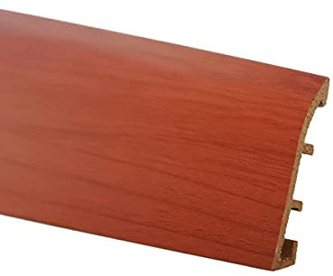 Battiscopa Trafil N5 Passacavo Multisystem in PVC effetto legno, Doussiè, 5 barre da 2 mt