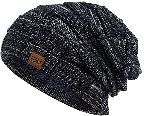 REDESS Beanie Hat per Uomo e Donna Cappelli Invernali Caldi Cappuccio con Teschio Spesso Lavorato a Maglia