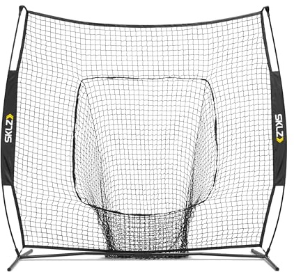 SKLZ Unisex, Teenager Baseballnetz 7x7 (Vault Net), Schwarz, 7 X 7 Feet