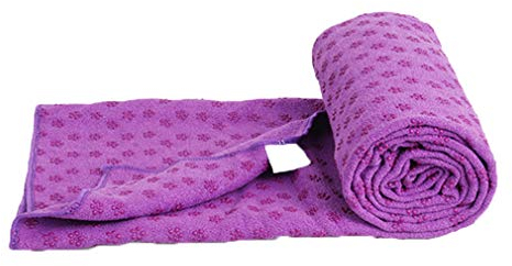 Fauhsto Yoga Handtücher für Yogamatte,rutschfeste Pilates Handtücher - 183 cm x 61 cm-Mikrofaser Hot Yoga Handtuch, Ashtanga Yoga Handtuch - Super Saugfähig, Schnelles Trocknen - Frei Tragetasche