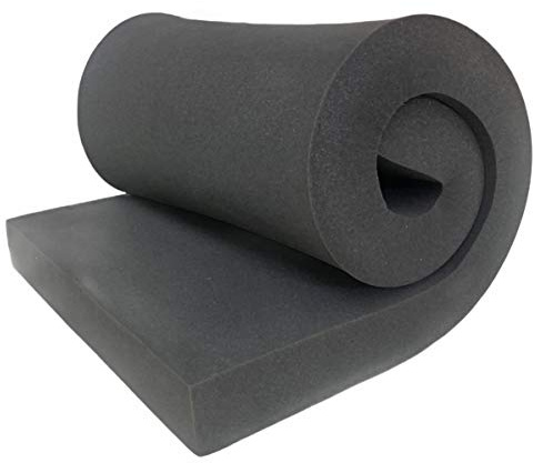 AKTRADING CO. 2 H X 24 W X 72 L CertiPUR-US Certified Rubber Foam Sheet Cushion (Seat Replacement, Upholstery Sheet, Foam Padding, Acoustic Foam Sheet)