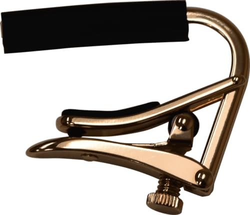 Shubb - Cejilla para guitarra acústica y eléctrica, color dorado y rosa