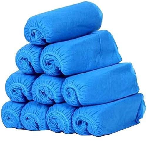 G4GADGET 30 st engångs skoskydd blå halkskydd rengöring överskor stövel säkerhet, BLÅ, 16inch