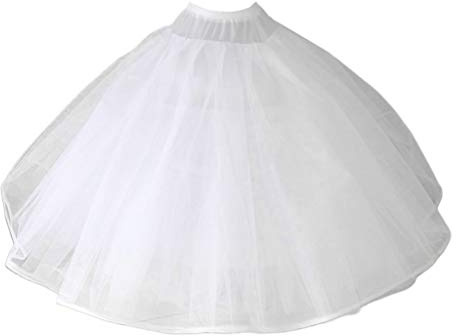 ZIRAN Womens 8 Layers Tulle Ball Gown Bridal Wedding Dress Petticoat With No Rings Evening Prom Crinoline Half Slip Puffy Underskirt Petticoat